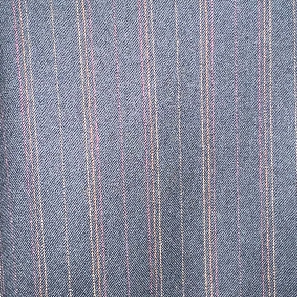 100% Italian wool/Super 120s/Navy multi striped/Mens suit/Jacket/2-pants - Picture 4 of 7